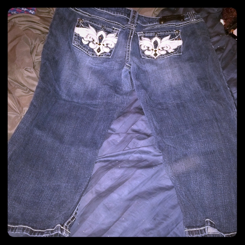 Cute bling Vanity Capris